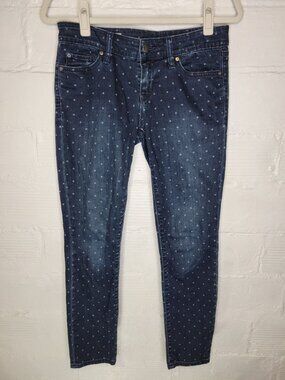 Gap Women's Size 0 Jeans Always Skinny Polka Dot